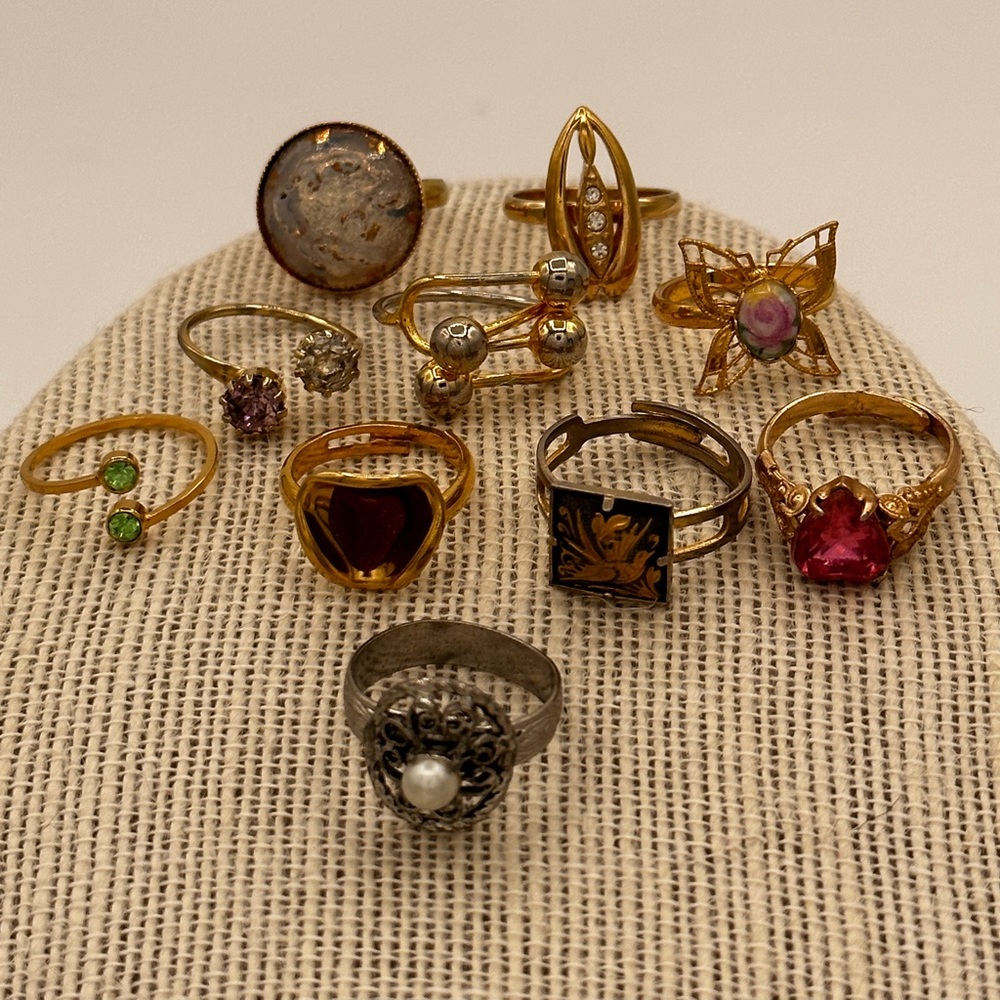 10 piece set of adjustable rings